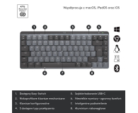 LOGITECH MX MECHANICAL KEYBOARD US INTL KLAWIATURA COMPACT - 1044981 - zdjęcie 9